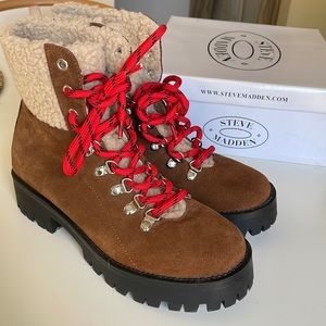 Steve Madden Bitter Hiking boot in Chestnut